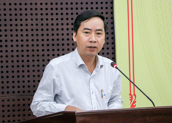 Ông Lê Phú Nguyện phát biểu tại hội nghị trực tuyến cung cấp thông tin báo chí do UBND TP Đà Nẵng tổ chức ngày 20/3. Ông Lê Phú Nguyện phát biểu tại hội nghị trực tuyến cung cấp thông tin báo chí do UBND TP Đà Nẵng tổ chức ngày 20/3.