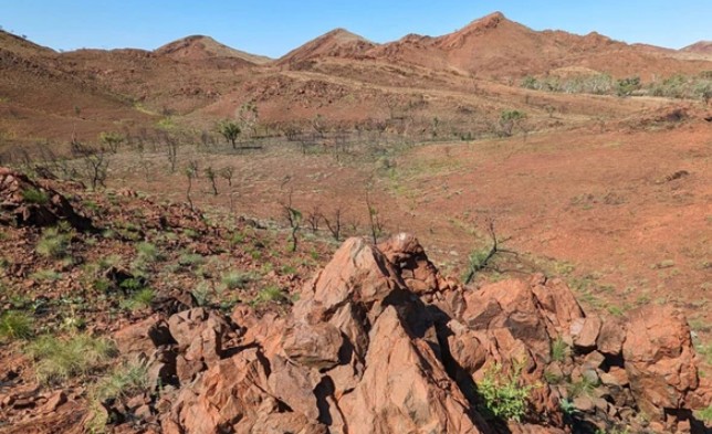 Các phiến đá mang hình nón vỡ là dấu vết còn sót lại của một "vết sẹo" mà Trái Đất có từ 3,4 tỉ năm trước - Ảnh: ĐẠI HỌC CURTIN