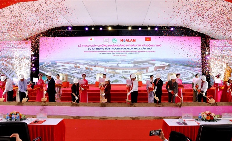 Động thổ xây dựng dự án Trung tâm thương mại Aeon Mall Cần Thơ. Động thổ xây dựng dự án Trung tâm thương mại Aeon Mall Cần Thơ.