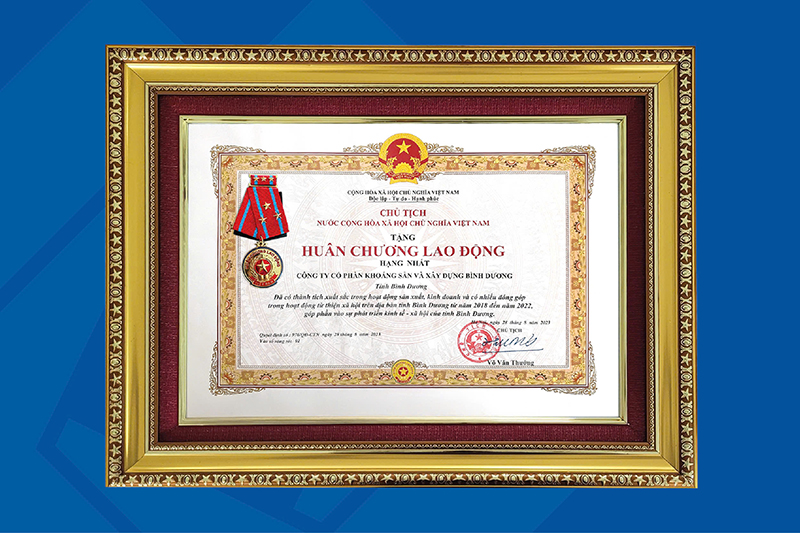 Huân chương Lao động hạng Nhất - Bảo chứng cho hành trình cống hiến bền bỉ và thành tựu nổi bật mà KSB đã ghi dấu suốt hơn ba thập kỷ kiến tạo vì cộng đồng và đất nước.