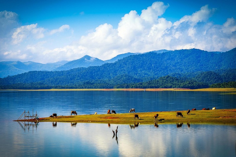 Hồ Núi Một làng Canh Tiến, điểm dự kiến phát triển du lịch của huyện Vân Canh. Hồ Núi Một làng Canh Tiến, điểm dự kiến phát triển du lịch của huyện Vân Canh.