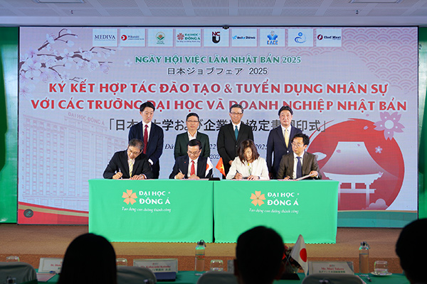 Kỳ kết hợp tác đào tạo và tuyển dụng nhân sự của các trường đại học, doanh nghiệp Nhật Bản với ĐH Đông Á.