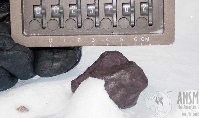 Thiên thạch Nam Cực được tìm thấy vào năm 2012 theo chương trình quốc tế ANSMET - Ảnh: ANSMET