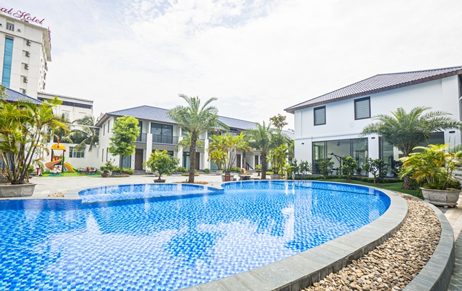 Không gian xanh, trong lành tại khách sạn Hoàng Sơn Peace Không gian xanh, trong lành tại khách sạn Hoàng Sơn Peace