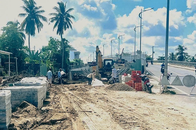 Các dự án đã được giải ngân vốn đầu tư công đang được đẩy nhanh thi công để sớm hoàn thành đưa vào sử dụng.