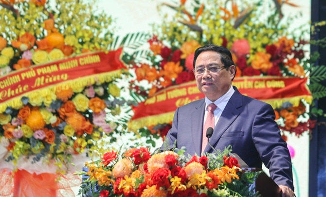 Thủ tướng Phạm Minh Chính phát biểu tại Đại hội.