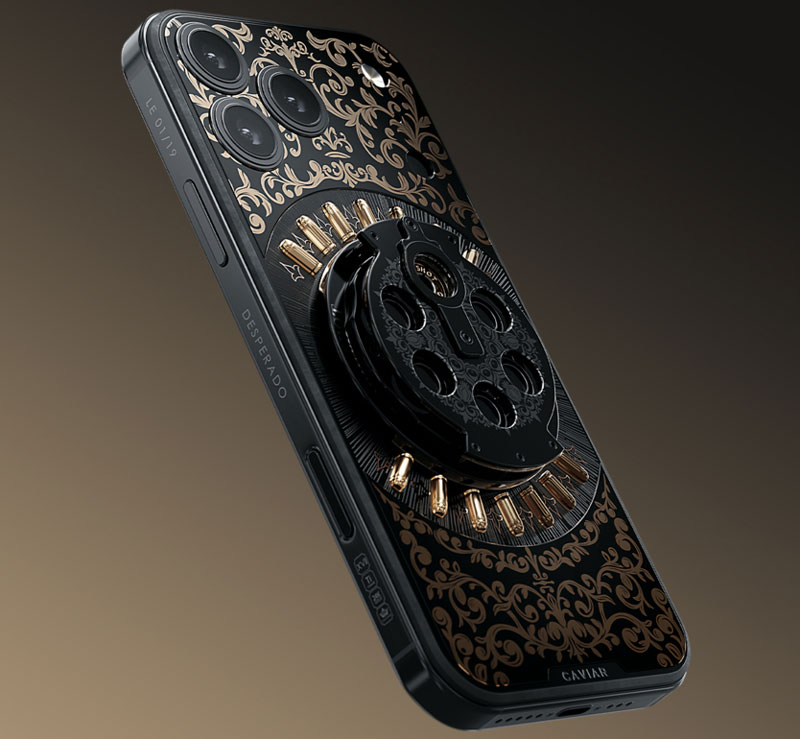 Chiếc ốp lưng Russian Roulette dành cho iPhone 17 Pro Max. Chiếc ốp lưng Russian Roulette dành cho iPhone 17 Pro Max.