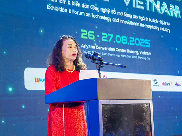 Bà Đỗ Hồng Xoan phát biểu tại Horecfex Việt Nam 2025. Bà Đỗ Hồng Xoan phát biểu tại Horecfex Việt Nam 2025.