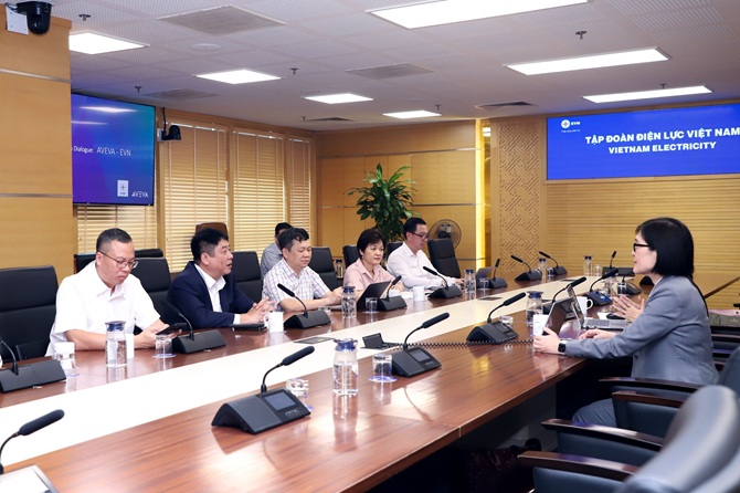 Buổi tiếp và làm việc với đại diện Tập đoàn phần mềm công nghiệp AVEVA 