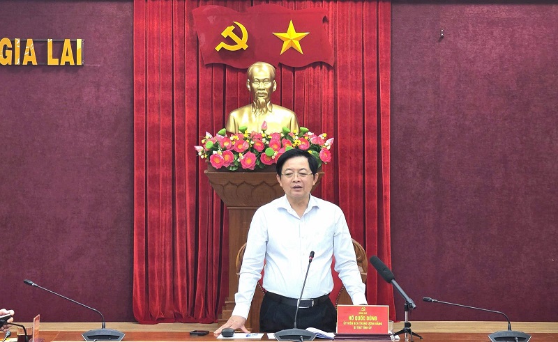 Bí thư Tỉnh ủy Gia Lai Hồ Quốc Dũng chủ trì phiên họp thứ hai ban chỉ đạo các công trình trọng điểm quốc gia trên địa bàn. Bí thư Tỉnh ủy Gia Lai Hồ Quốc Dũng chủ trì phiên họp thứ hai ban chỉ đạo các công trình trọng điểm quốc gia trên địa bàn.