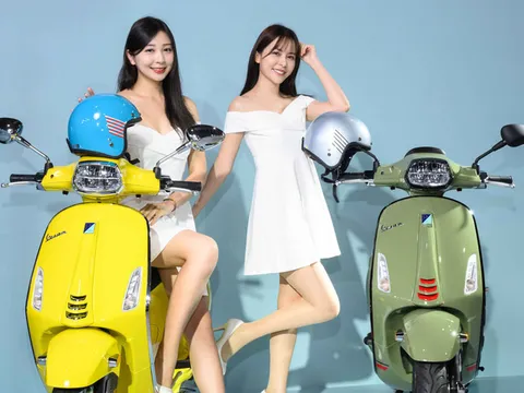 Dàn mỹ nhân khoe nhan sắc tuyệt đỉnh bên xe Vespa