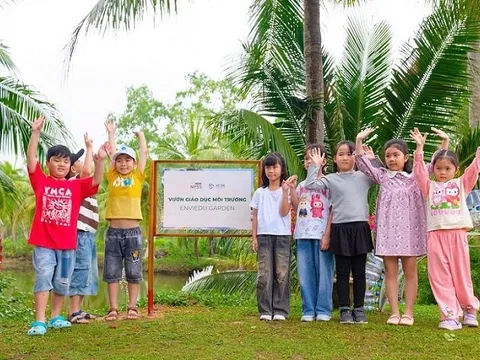 'Nhà khoa học nhí' khám phá vườn giáo dục môi trường độc nhất Quy Nhơn