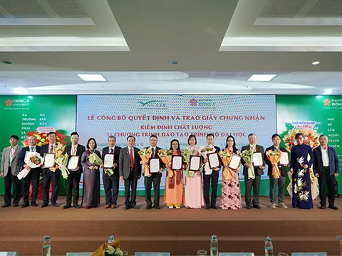 Đại học Đông Á có thêm 11 chương trình đào tạo đạt chuẩn chất lượng giáo dục