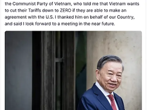 Tổng thống Trump tuyên bố ‘có một cuộc điện đàm rất hiệu quả’ với Tổng Bí thư Tô Lâm