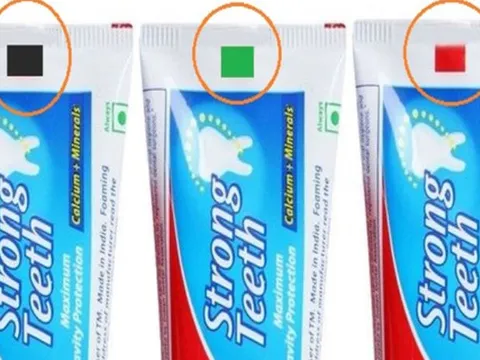 Dải màu trên đuôi tuýp kem đánh răng có ý nghĩa gì? Sự thật khiến nhiều người bất ngờ