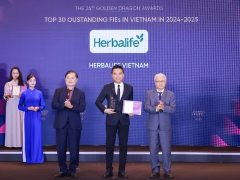 Herbalife Việt Nam lọt Top 50 doanh nghiệp tại giải thưởng Rồng Vàng 2025