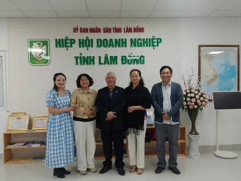 Tạp chí Doanh nghiệp Việt Nam làm việc với Hiệp hội Doanh nghiệp Lâm Đồng