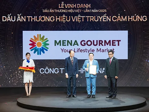 Mena Gourmet nhận giải 'Dấu ấn thương hiệu Việt truyền cảm hứng'