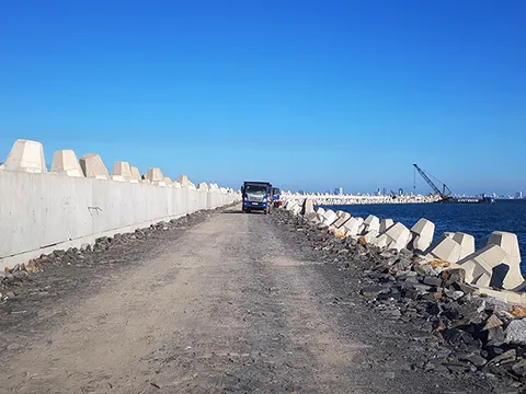 Dự án hạ tầng dùng chung cảng Liên Chiểu nước rút 75 ngày về đích