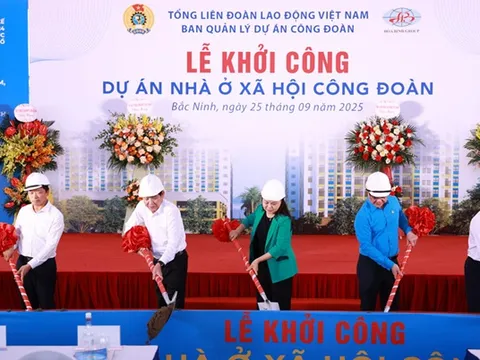 Bắc Ninh: Khởi công dự án nhà ở xã hội công đoàn