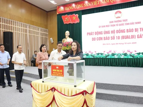 Bắc Ninh phát động ủng hộ đồng bào bị thiệt hại do bão số 10