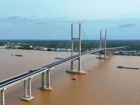 Cầu Rạch Miễu 2 là công trình chào mừng Đại hội Đảng bộ Chính phủ

